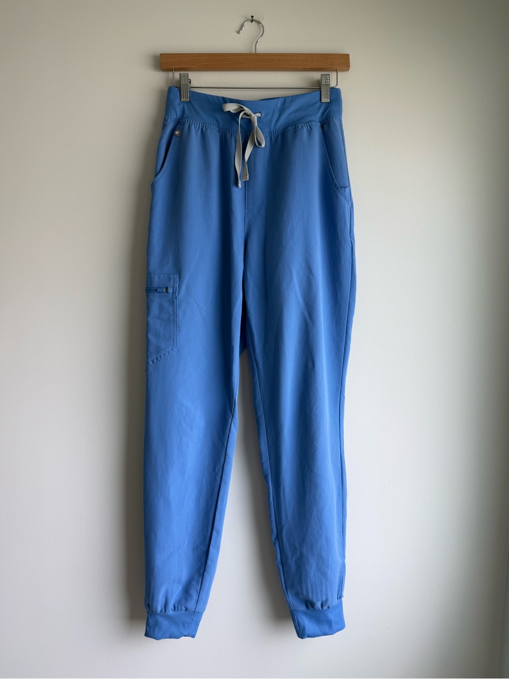 FIGS High Waisted Zamora Jogger Scrub Pants Ceil Blue Small Tall S/T